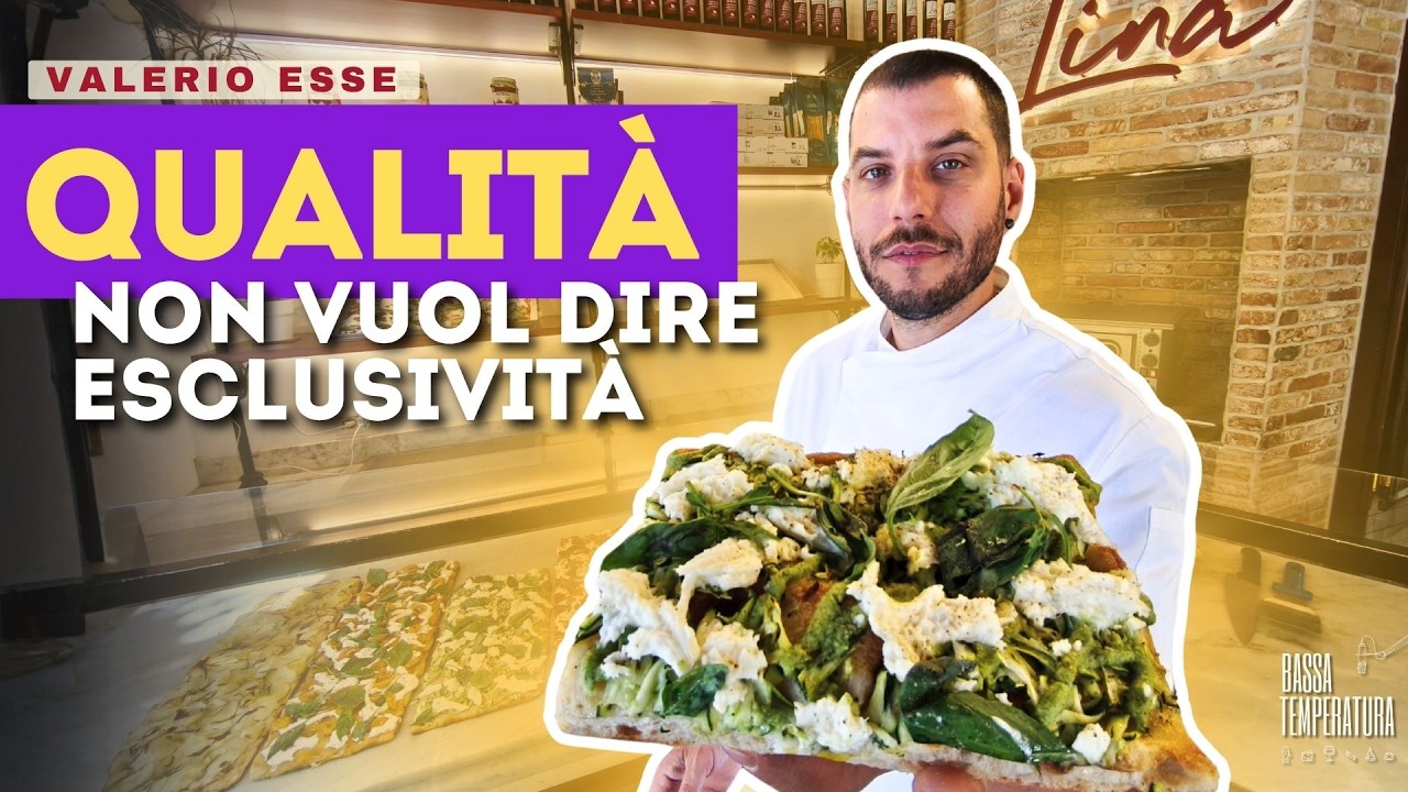 Valerio Esse e la pizza in teglia di Lina Pizza