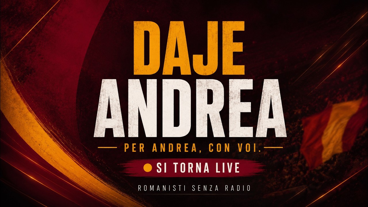 Simone Maurovich, Valerio Savaiano e Gabriel Stabinger nella diretta di Romanisti Senza Radio dedicata ad Andrea Menni e alla Roma