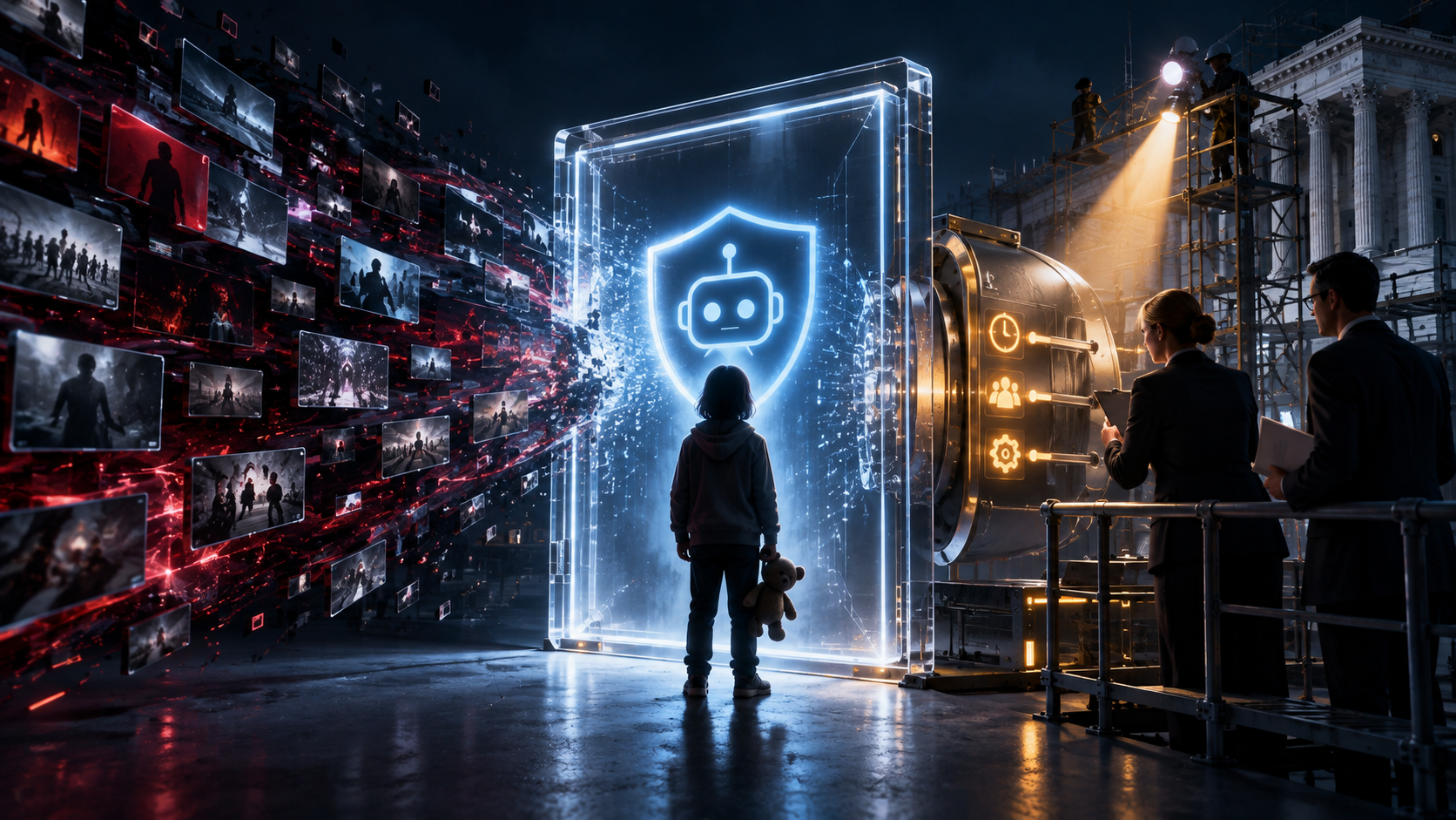 Un controllo digitale protegge un minore dall’accesso a contenuti per adulti su una piattaforma
