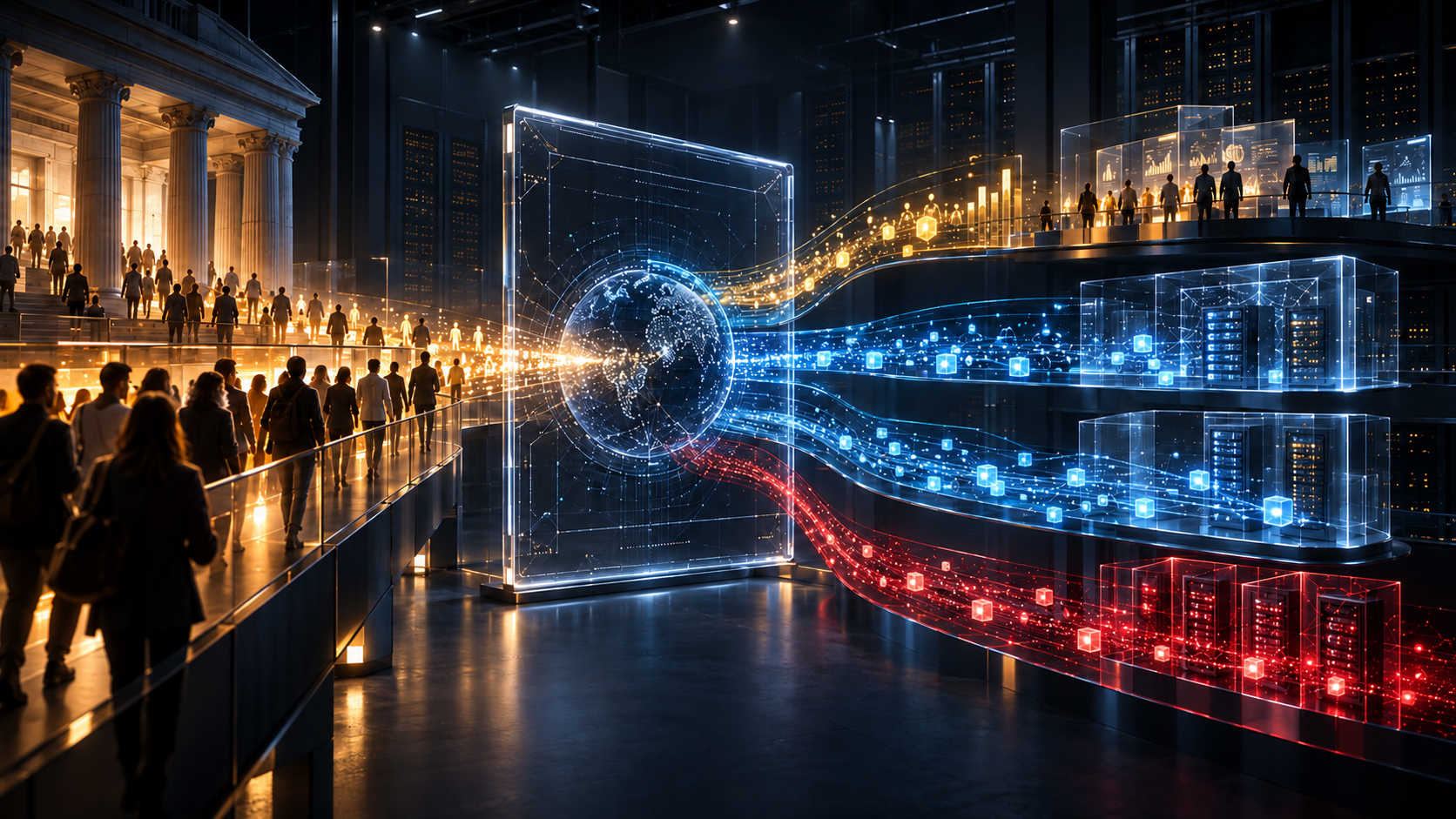 I flussi di visitatori umani e sistemi automatizzati vengono separati all’interno di una piattaforma di analytics
