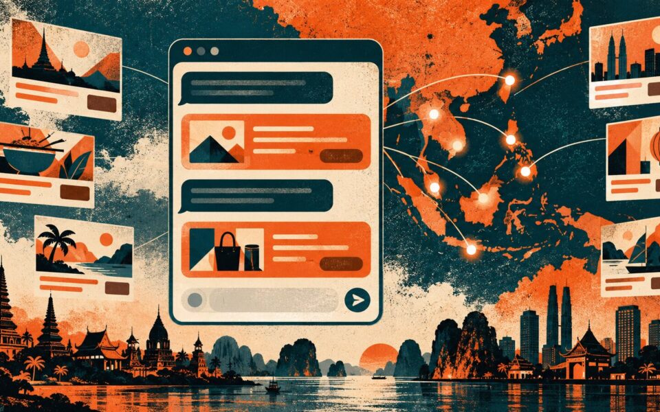 Interfaccia di conversazione collegata a sette mercati del Sud-est asiatico e Taiwan